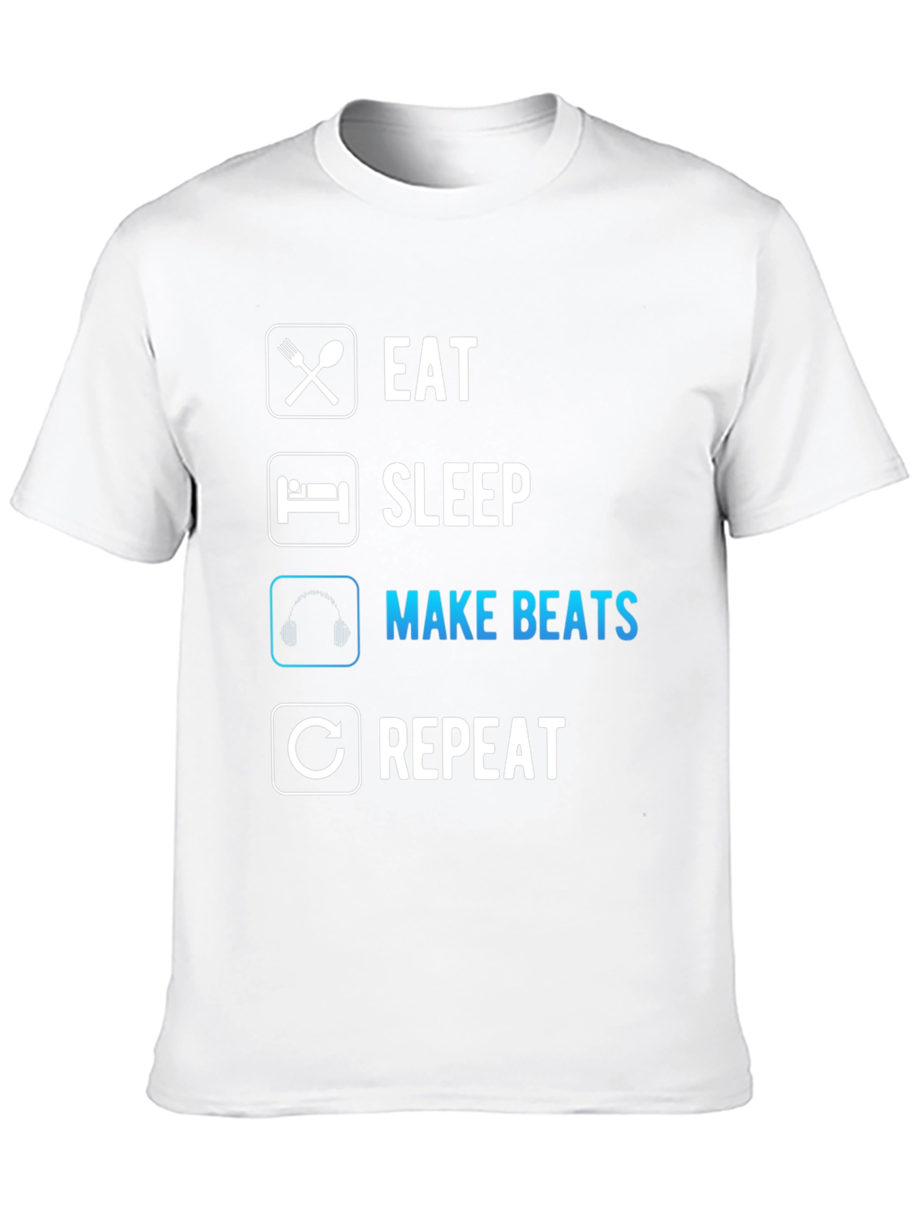 Eat Sleep Make Beats Repeat Graphic Tee