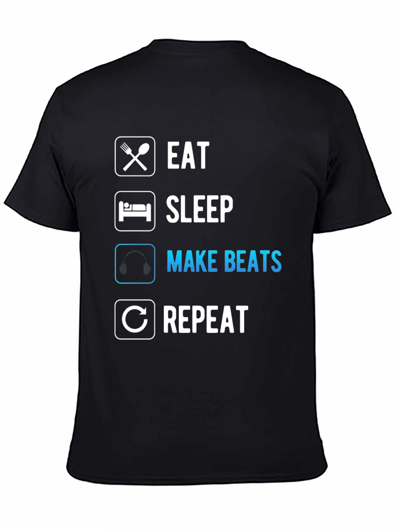 Eat Sleep Make Beats Repeat Graphic Tee