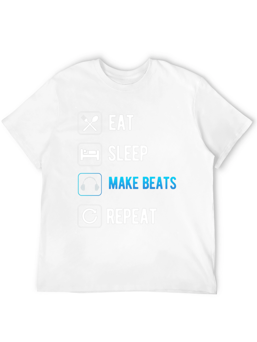 Eat Sleep Make Beats Repeat Graphic Tee