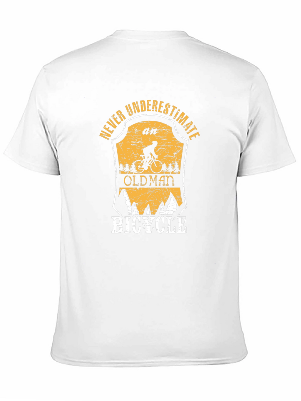 Never Underestimate an Old Man Bicycle T-Shirt