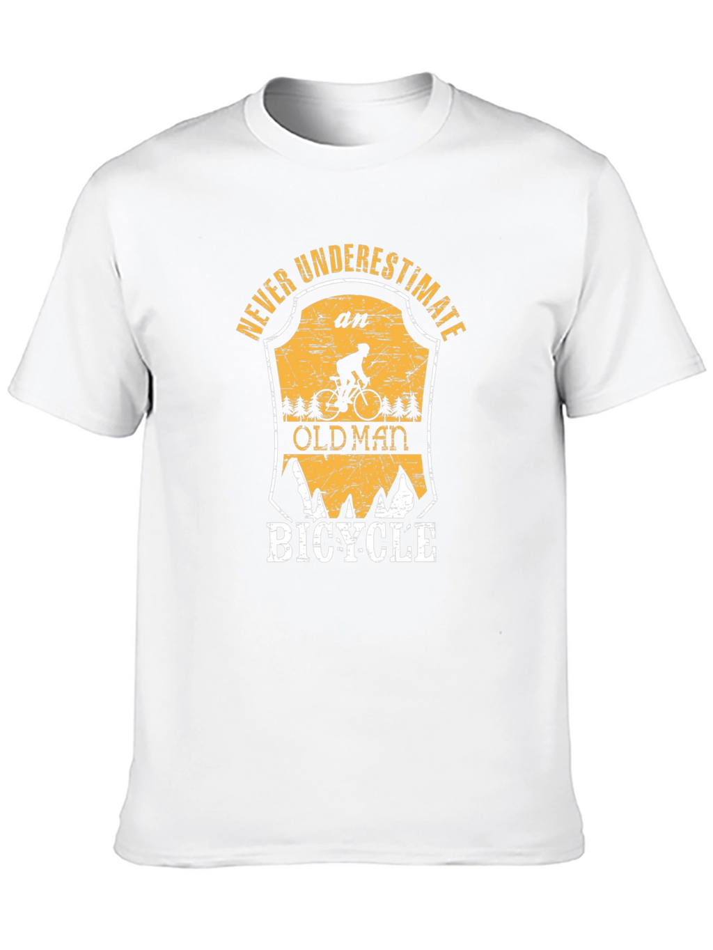 Never Underestimate an Old Man Bicycle T-Shirt