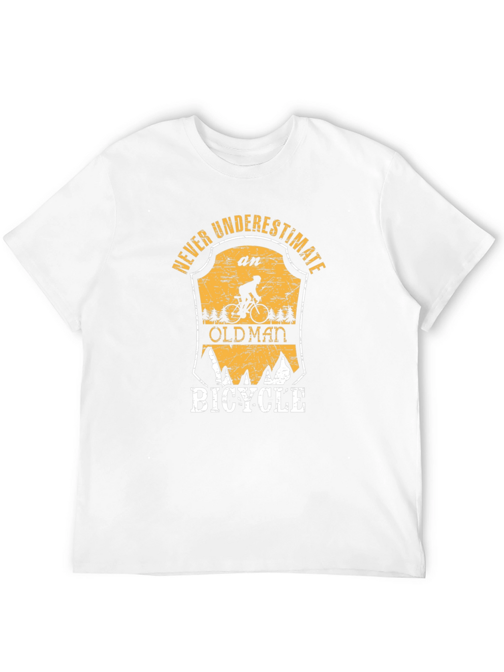 Never Underestimate an Old Man Bicycle T-Shirt
