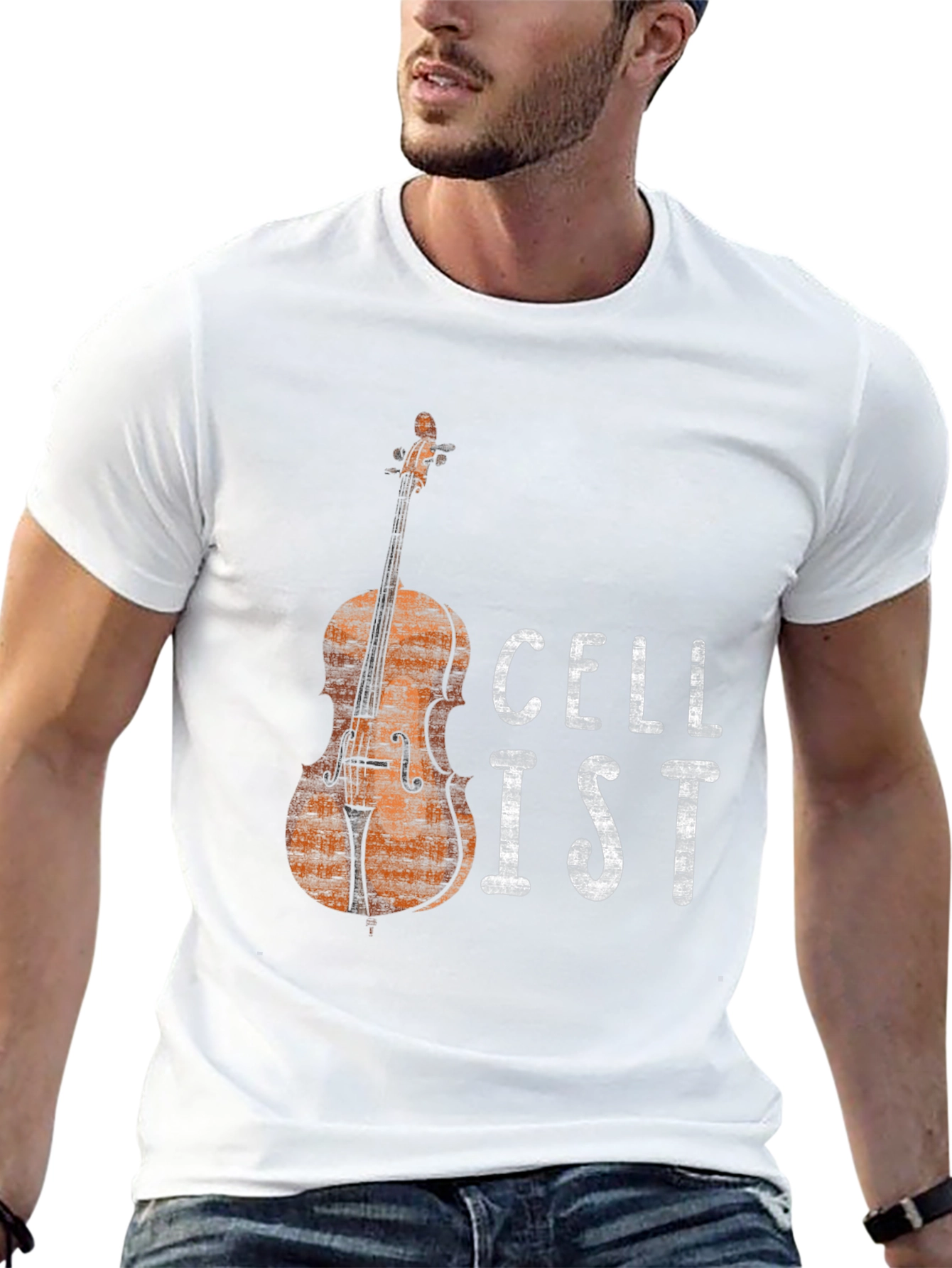 Cellist Graphic Tee - Musician T-Shirt