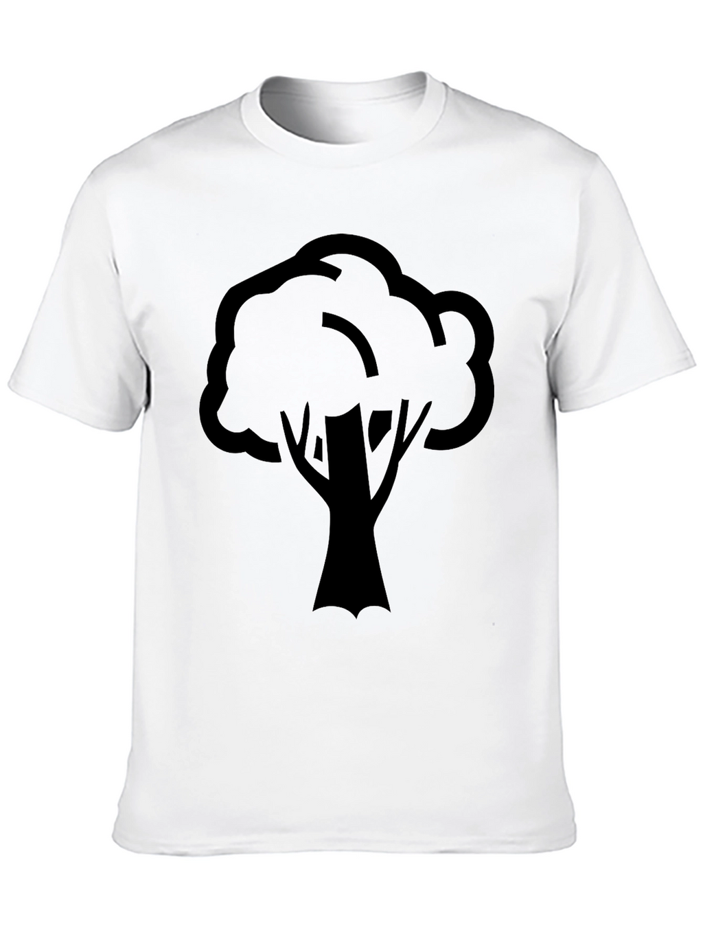 Nature Tree Graphic T-Shirt - Black Casual Wear