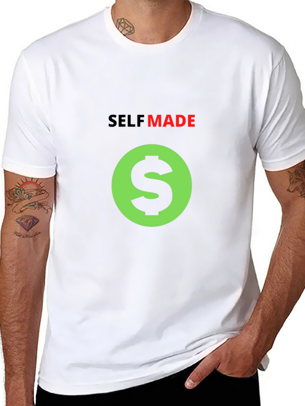 Self Made Black T-Shirt
