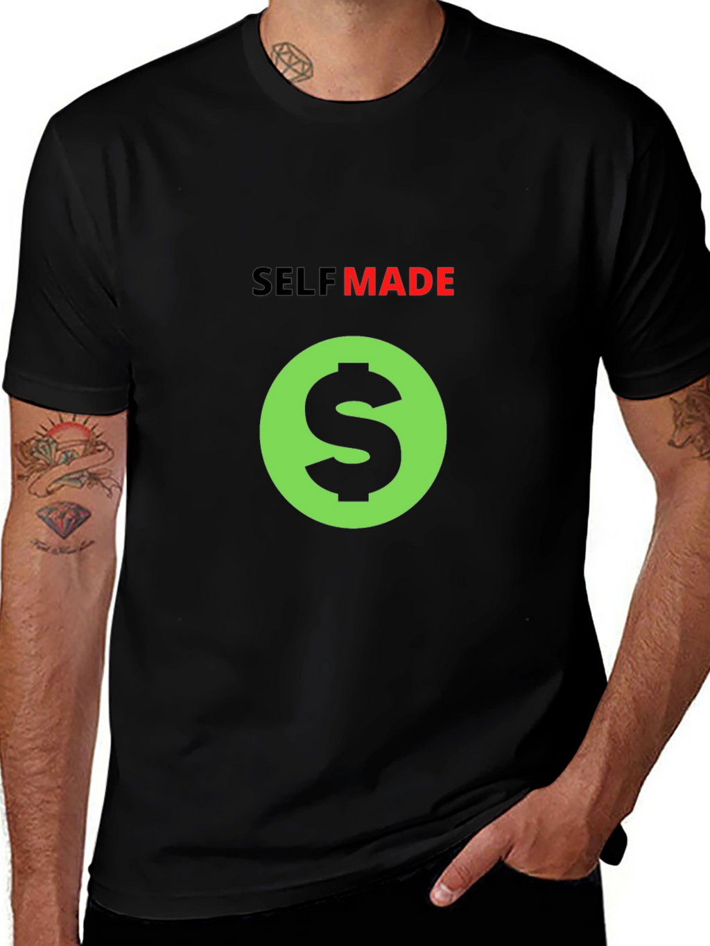 Self Made Black T-Shirt