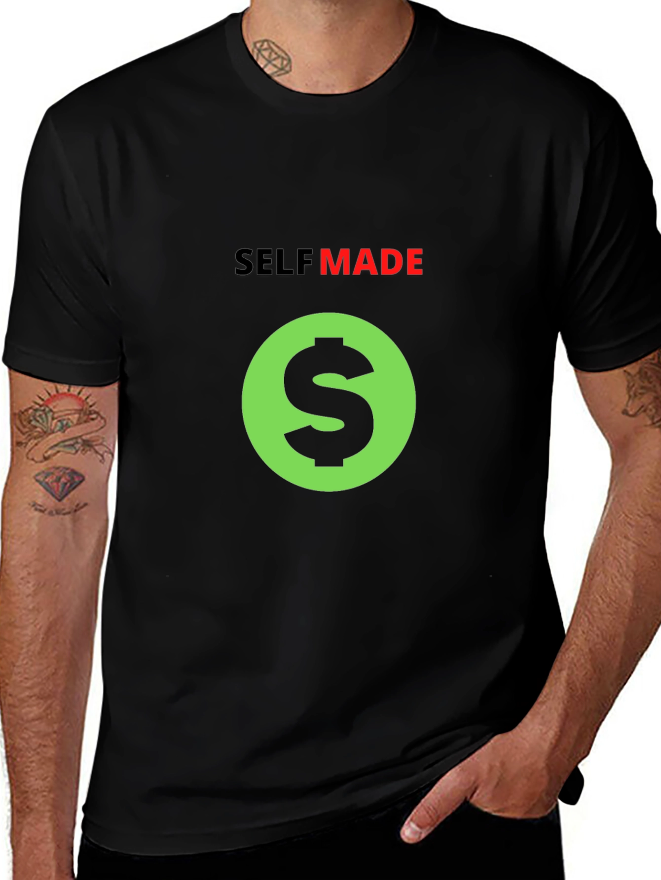 Self Made Black T-Shirt