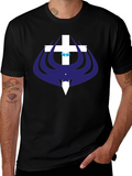 Christian Cross Graphic T-Shirt - Mens Black Tee