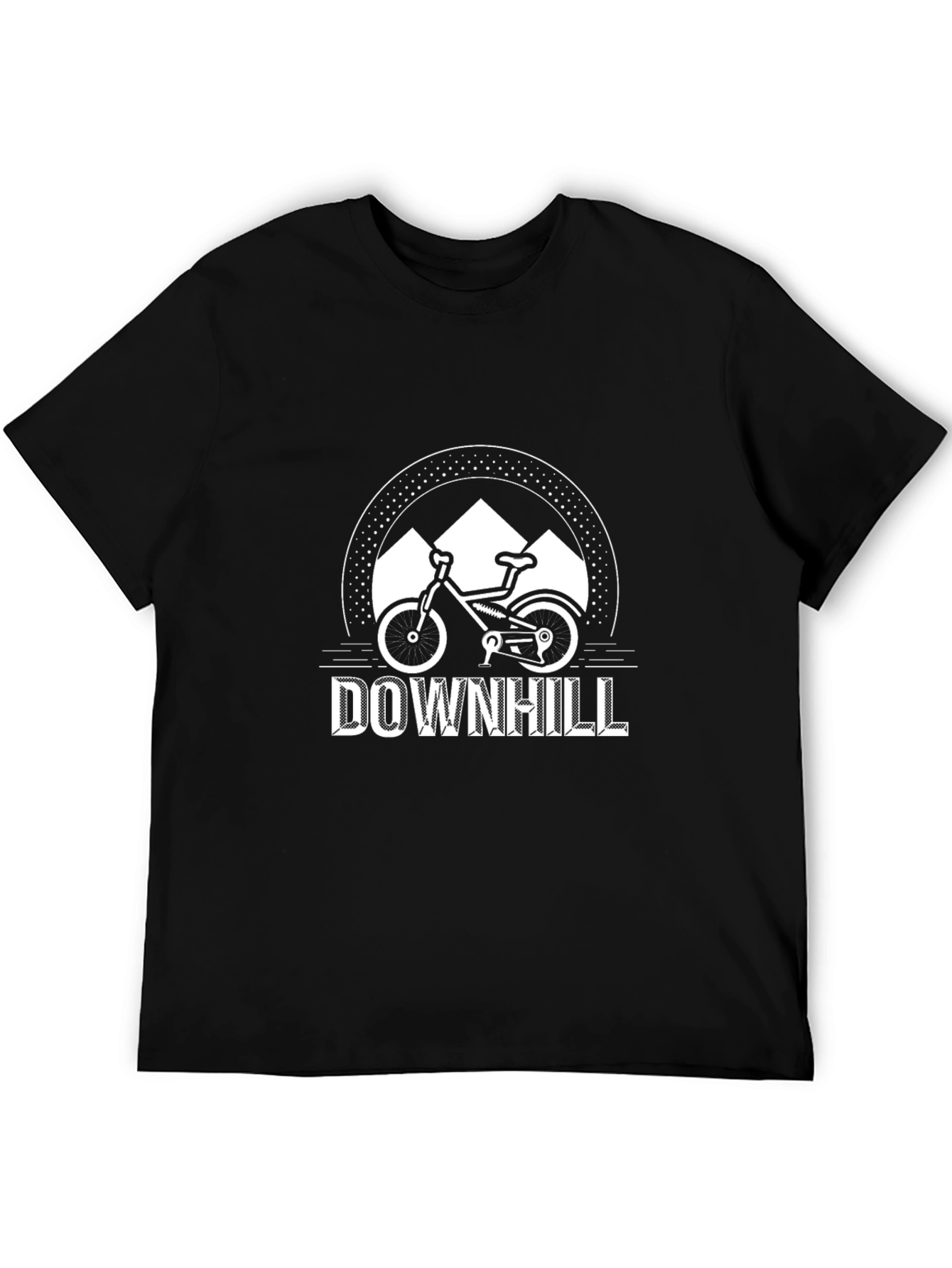 Downhill Mountain Biking T-Shirt - Black