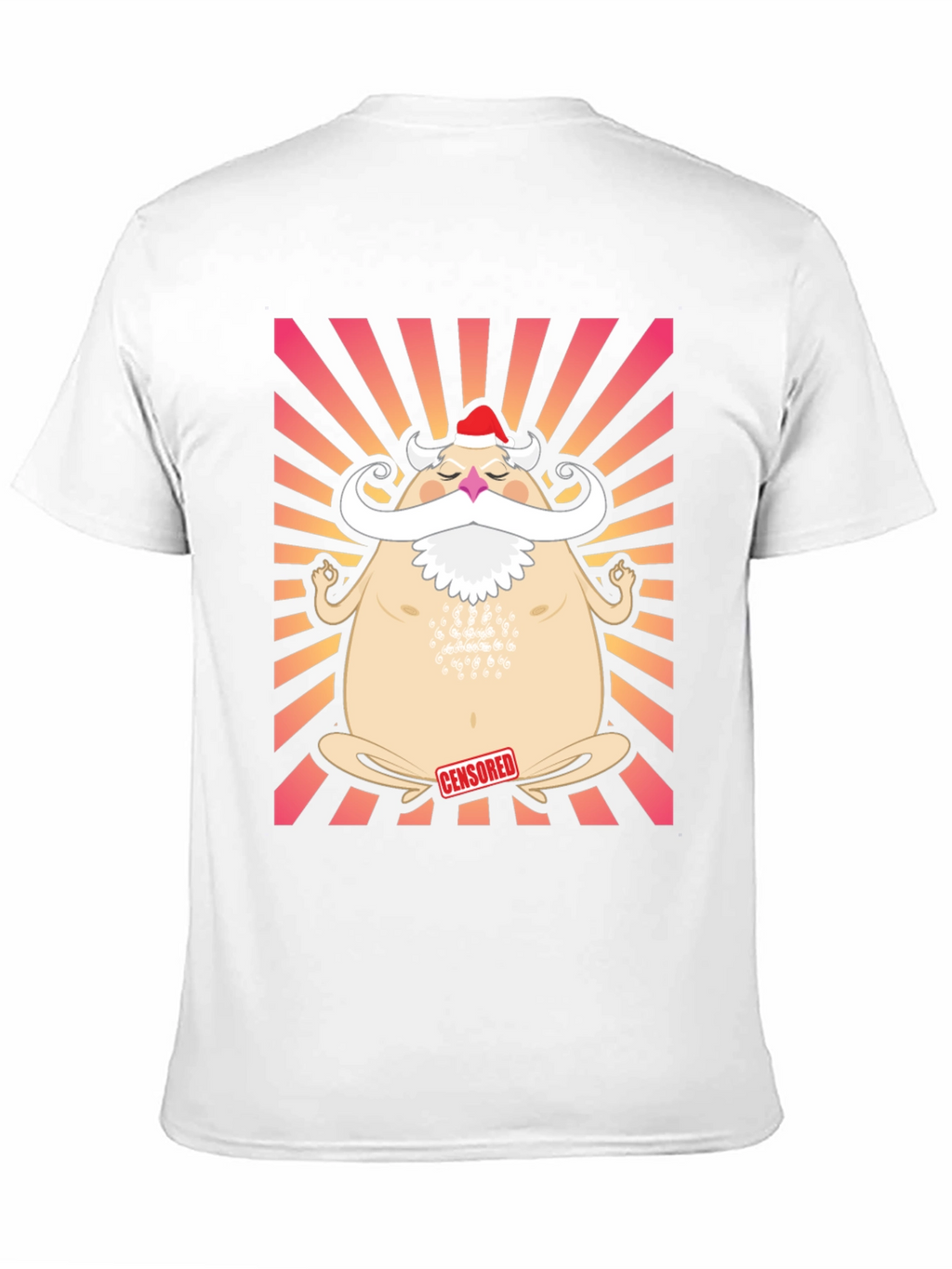 Zen Santa Graphic Tee - Holiday Humor T-Shirt