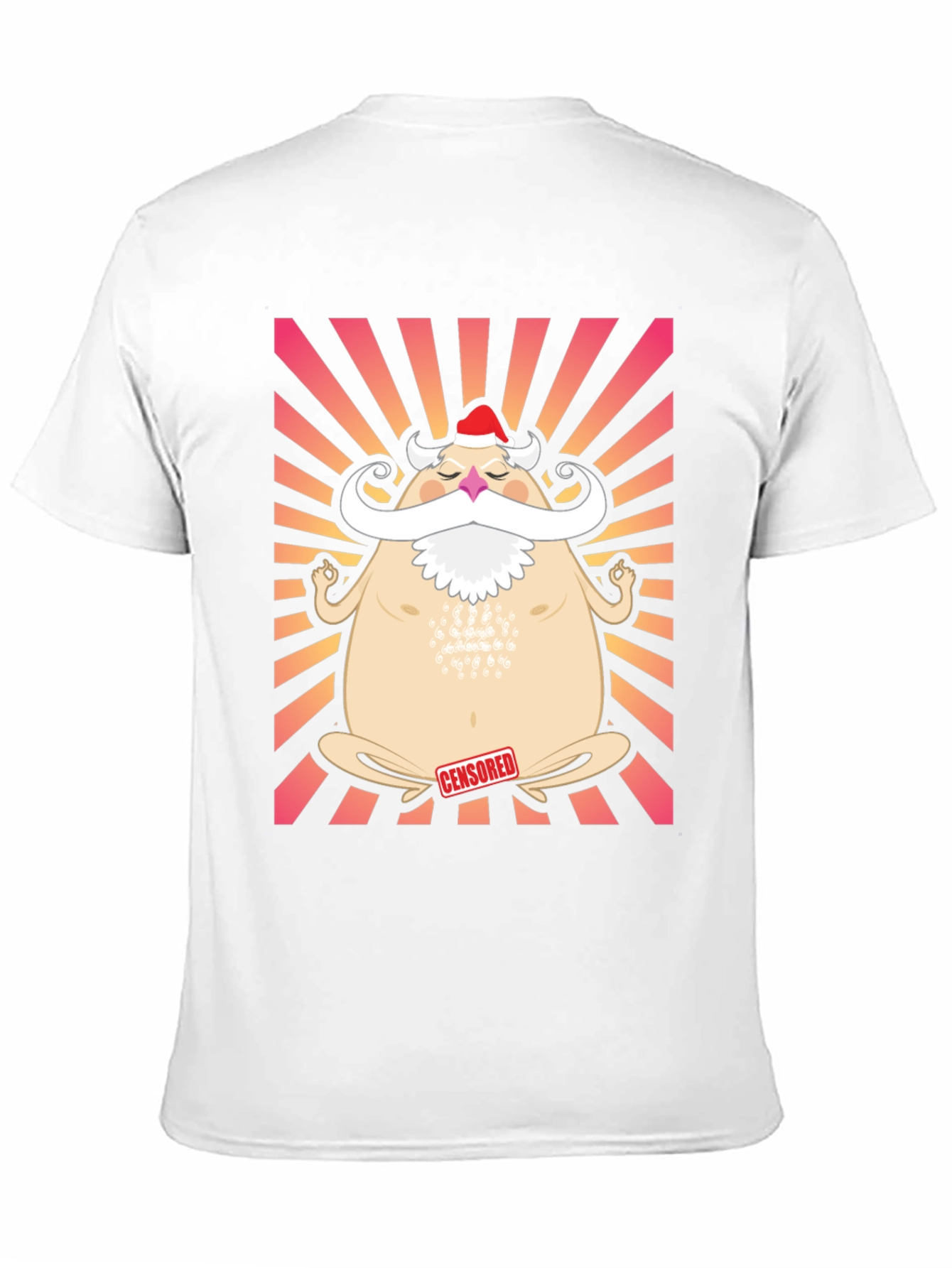 Zen Santa Graphic Tee - Holiday Humor T-Shirt