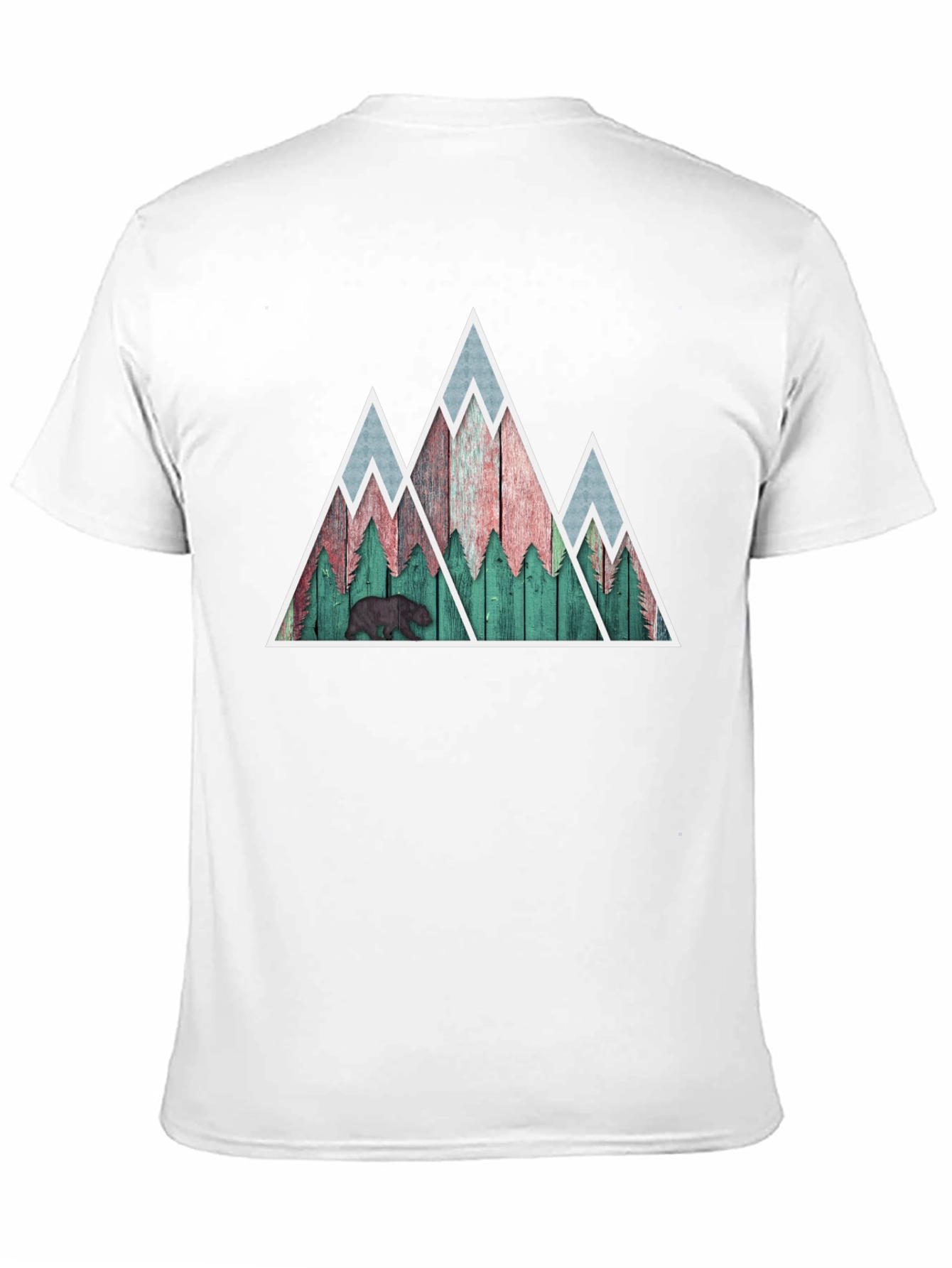 Mountain Bear Graphic Tee - Nature Inspired Mens Shirt