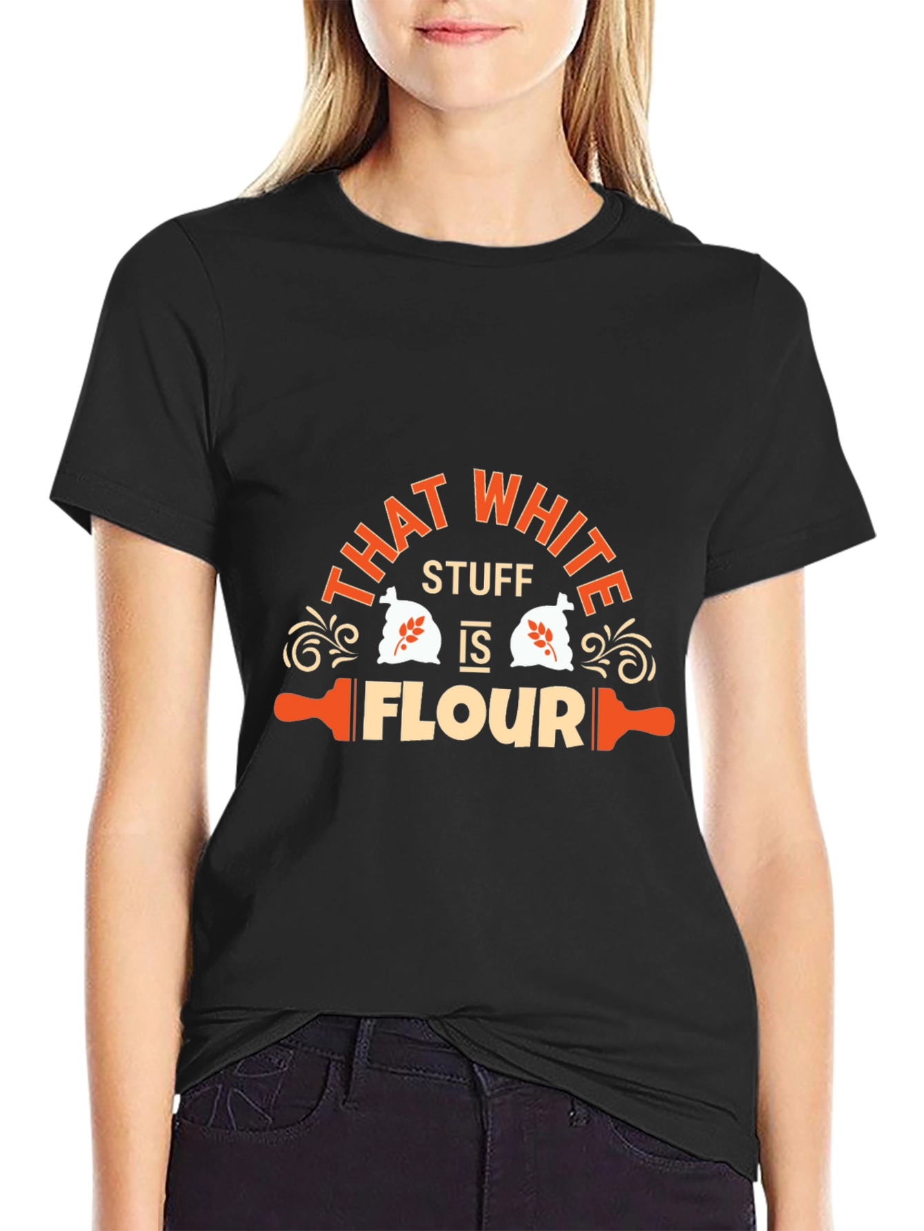 Funny That White Stuff is Flour Graphic T-Shirt