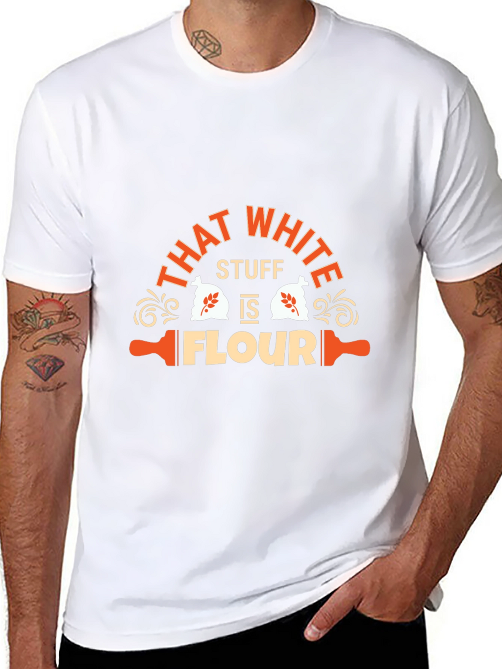 Funny That White Stuff is Flour Graphic T-Shirt
