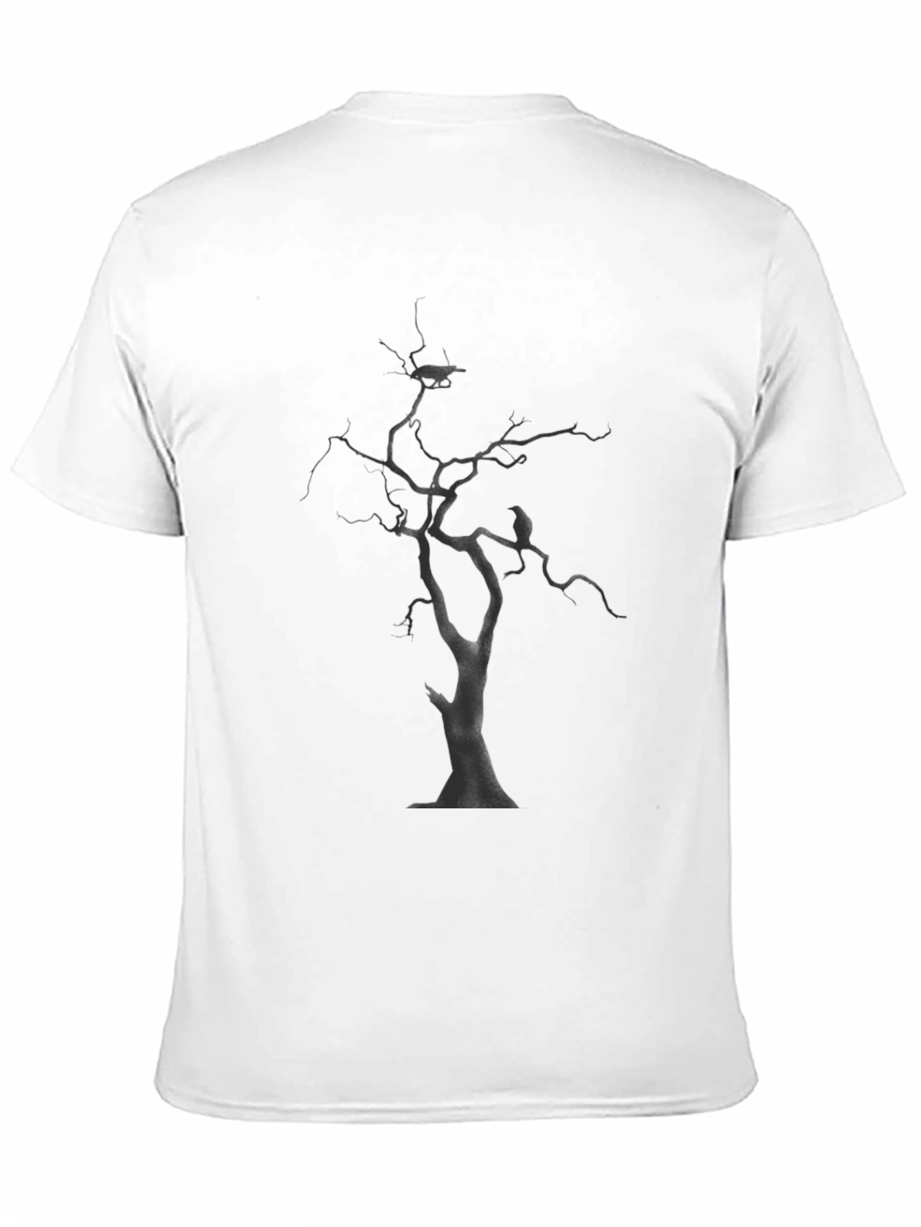 Raven Tree Graphic T-Shirt - Black