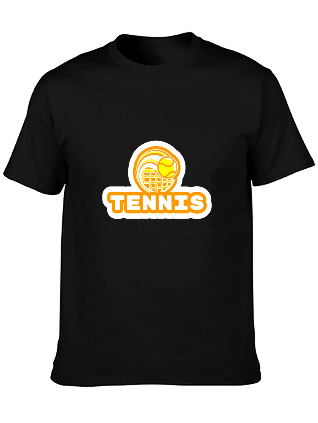 Tennis Graphic T-Shirt - Black
