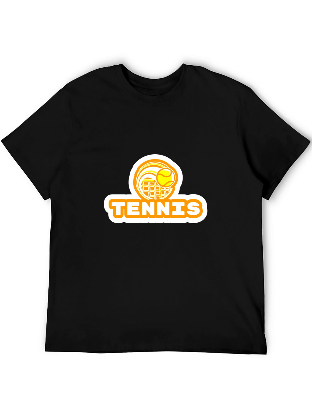 Tennis Graphic T-Shirt - Black
