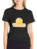 Tennis Graphic T-Shirt - Black