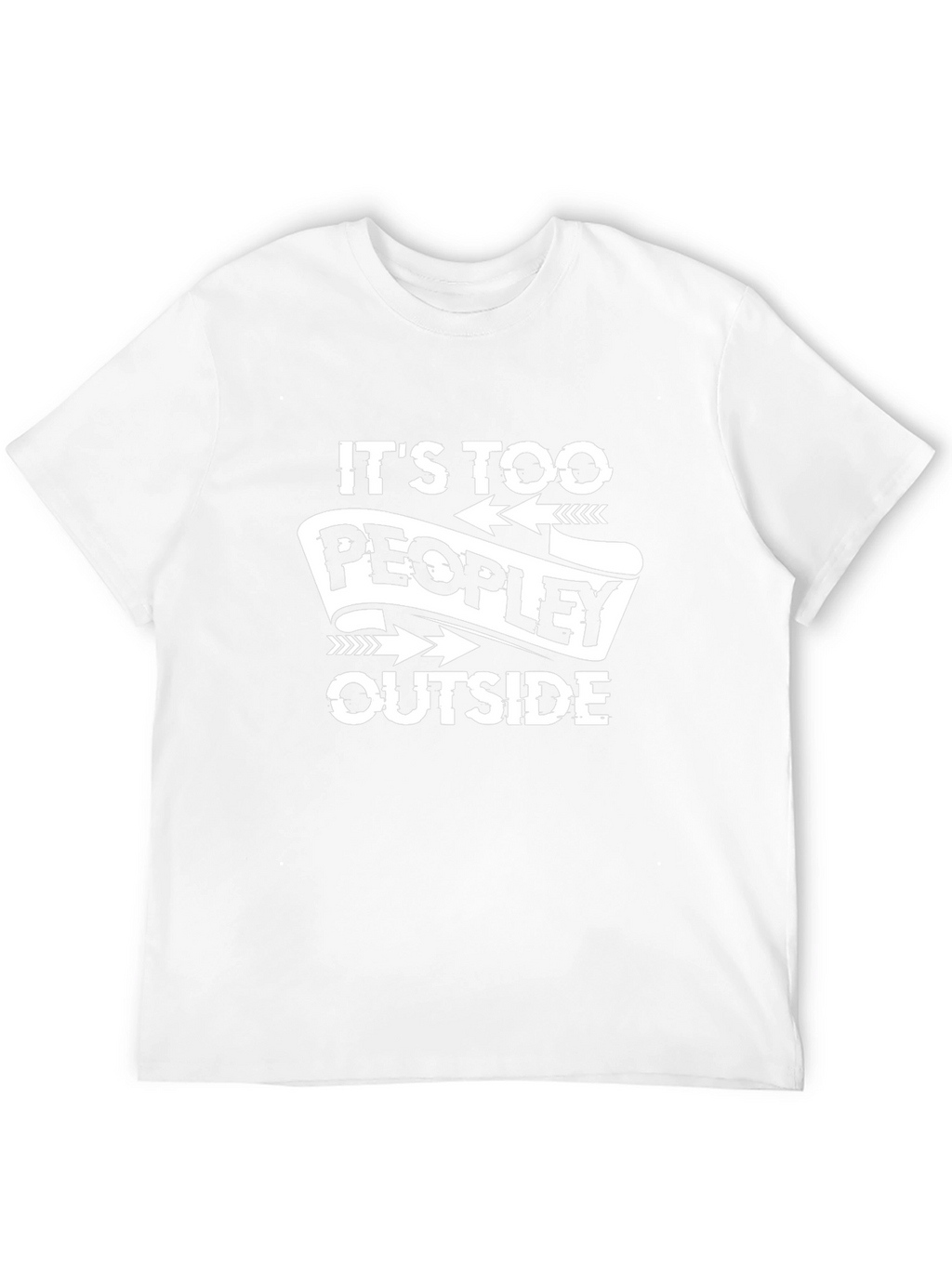 Too Peopley Outside Black T-Shirt