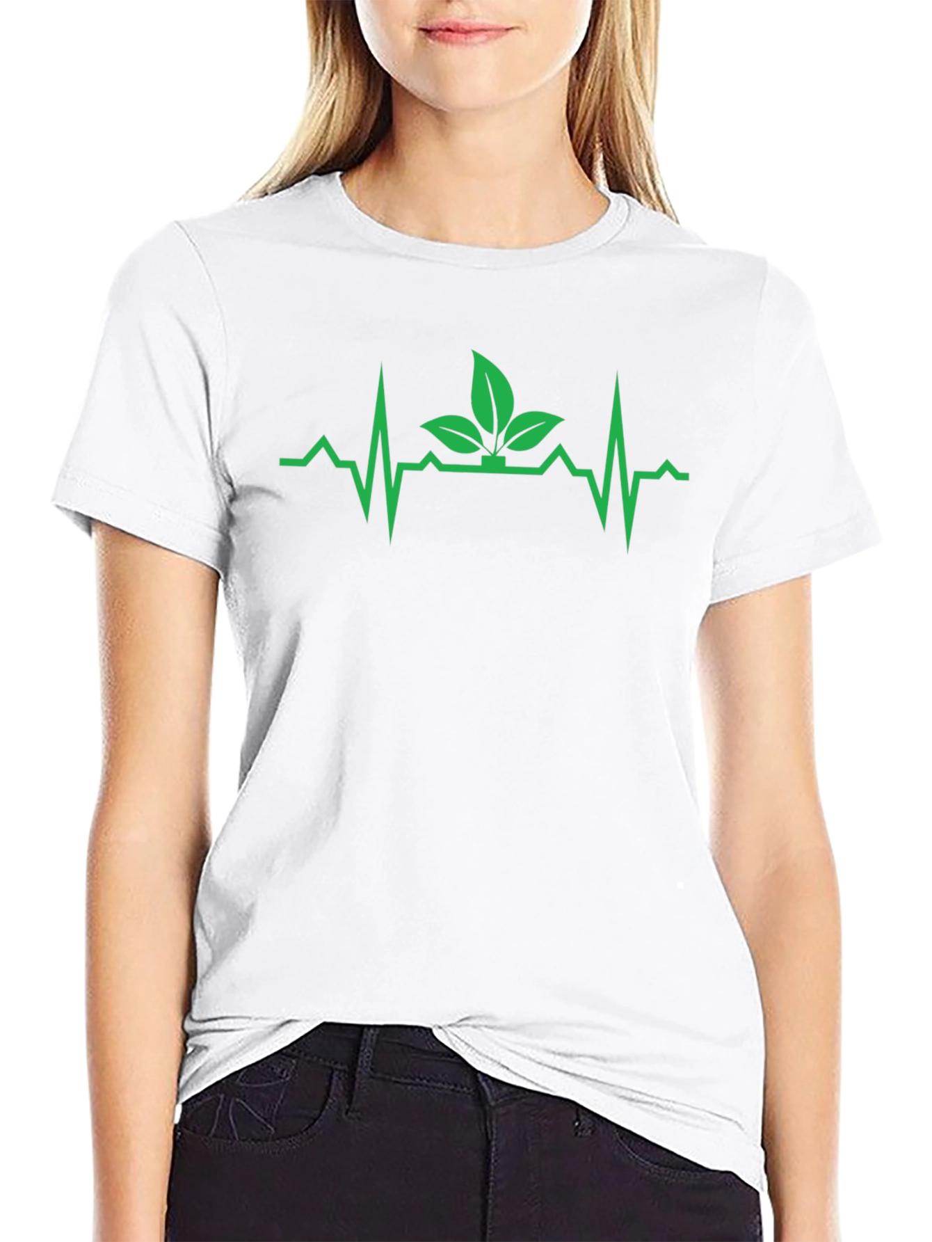 Nature Beat T-Shirt - Eco Heartbeat Tee
