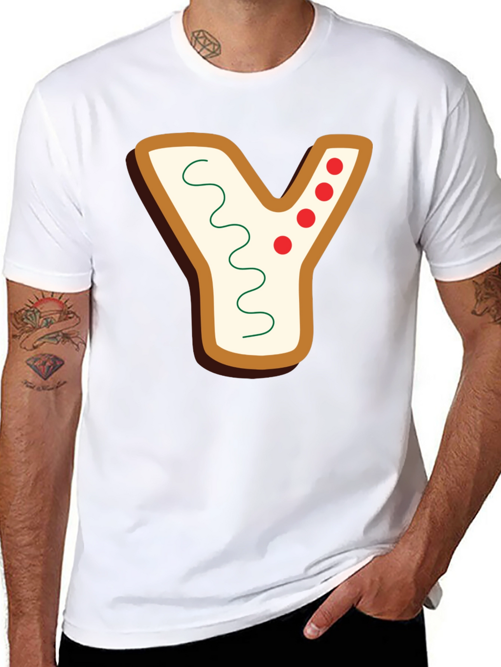 Gingerbread Letter Y Shirt