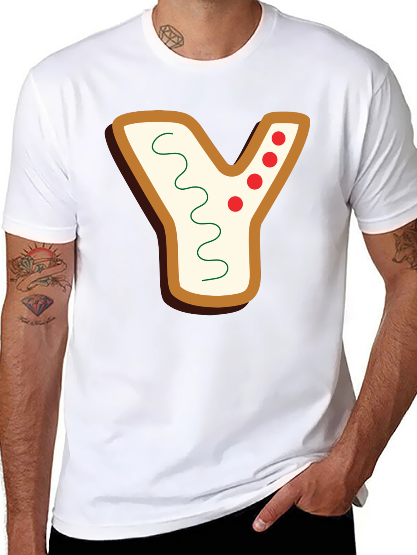 Gingerbread Letter Y Shirt