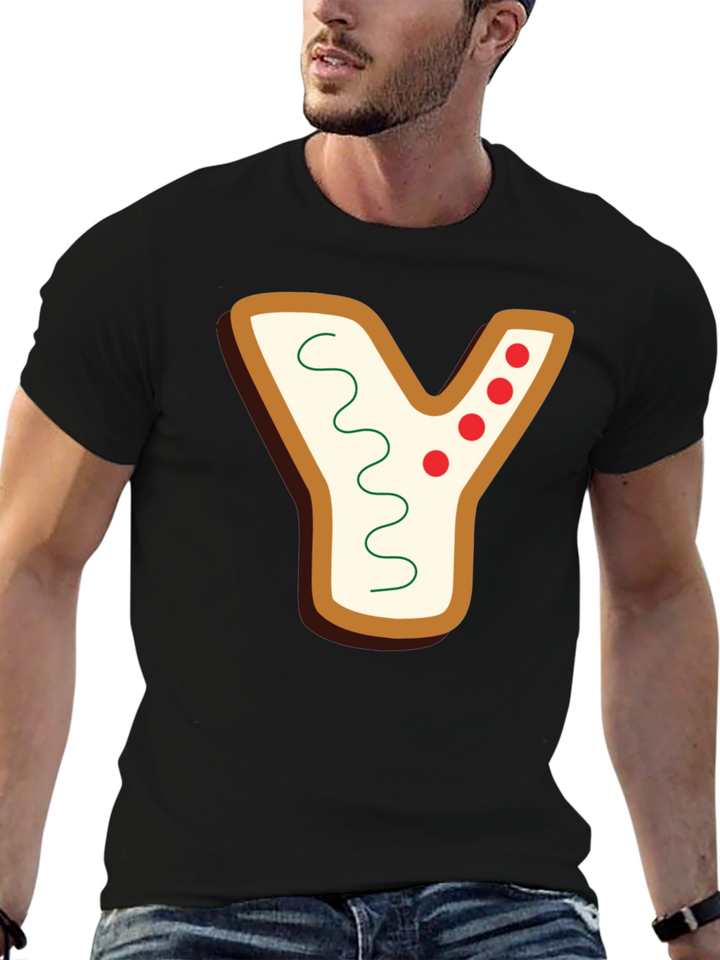 Gingerbread Letter Y Shirt