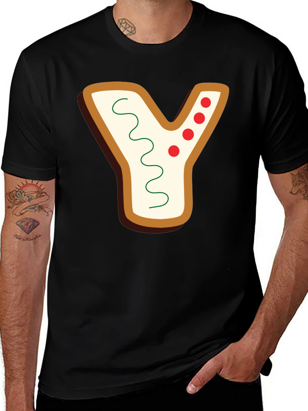 Gingerbread Letter Y Shirt
