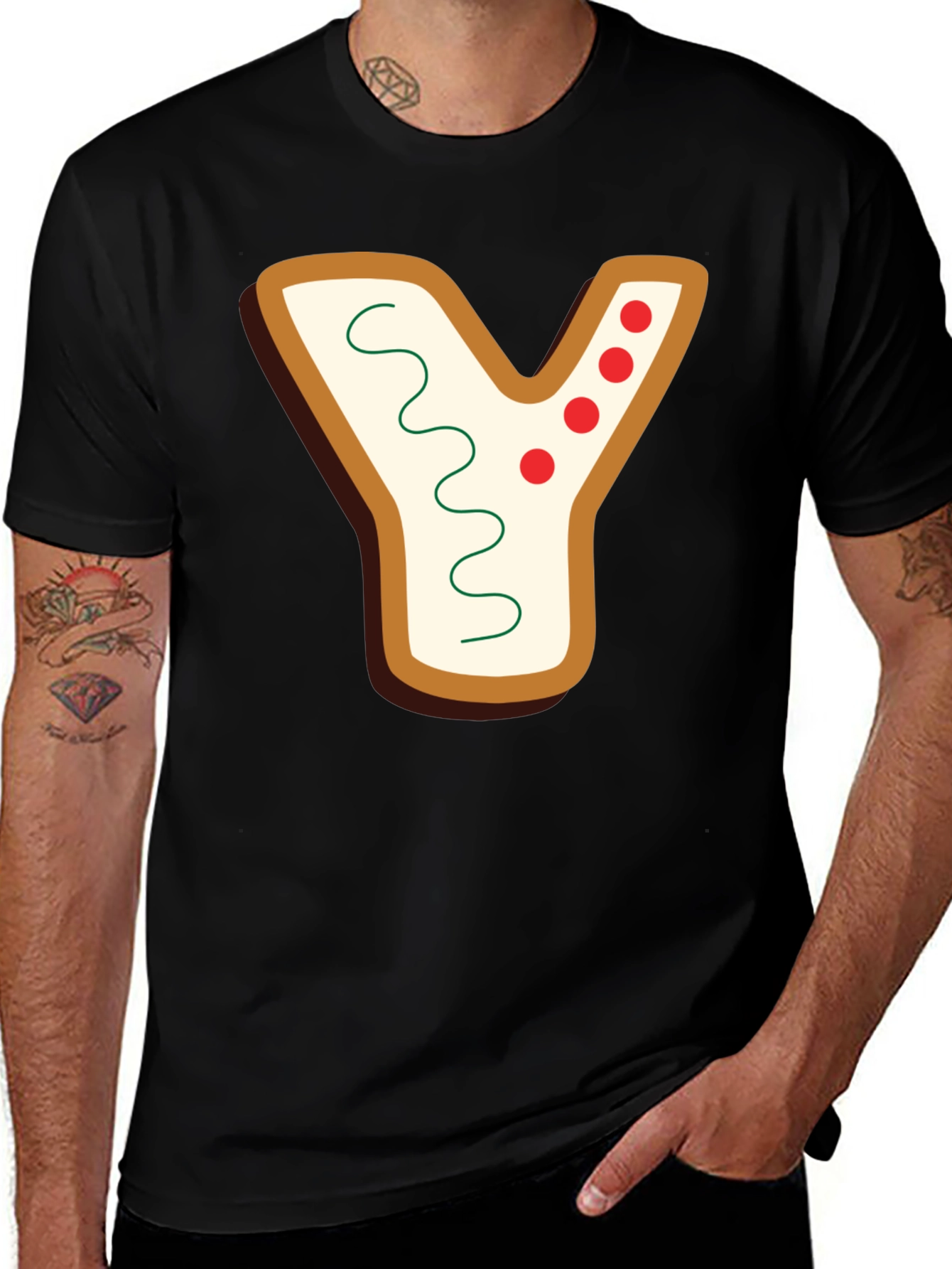 Gingerbread Letter Y Shirt