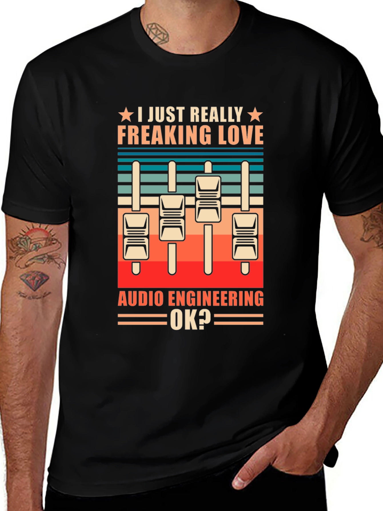 Audio Engineering T-Shirt - Funny Gift for Music Producers