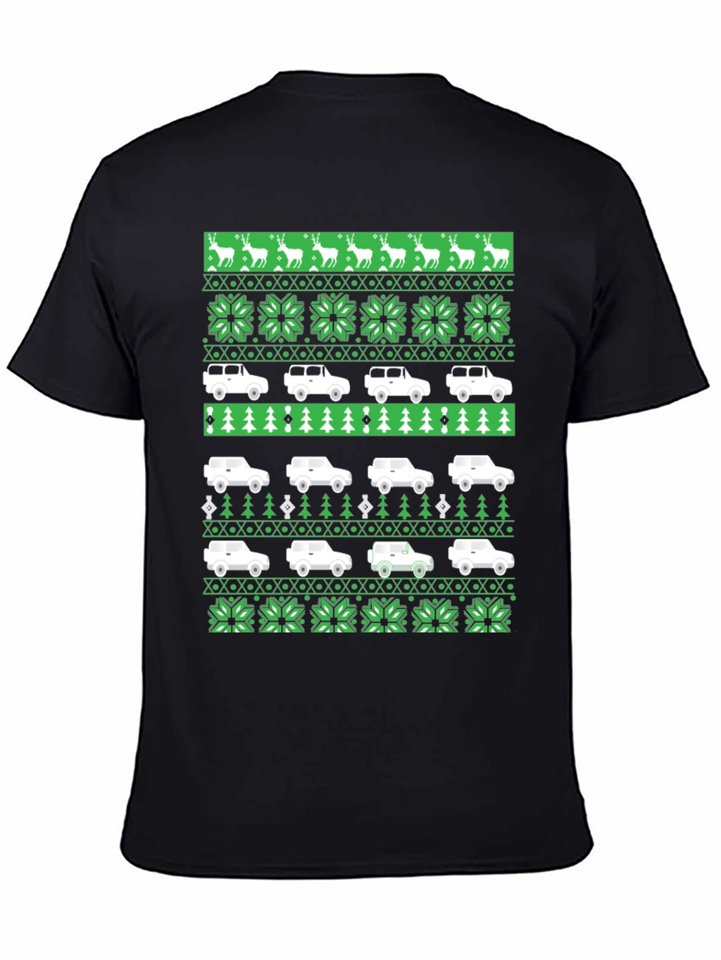Festive 4x4 Car Holiday T-Shirt