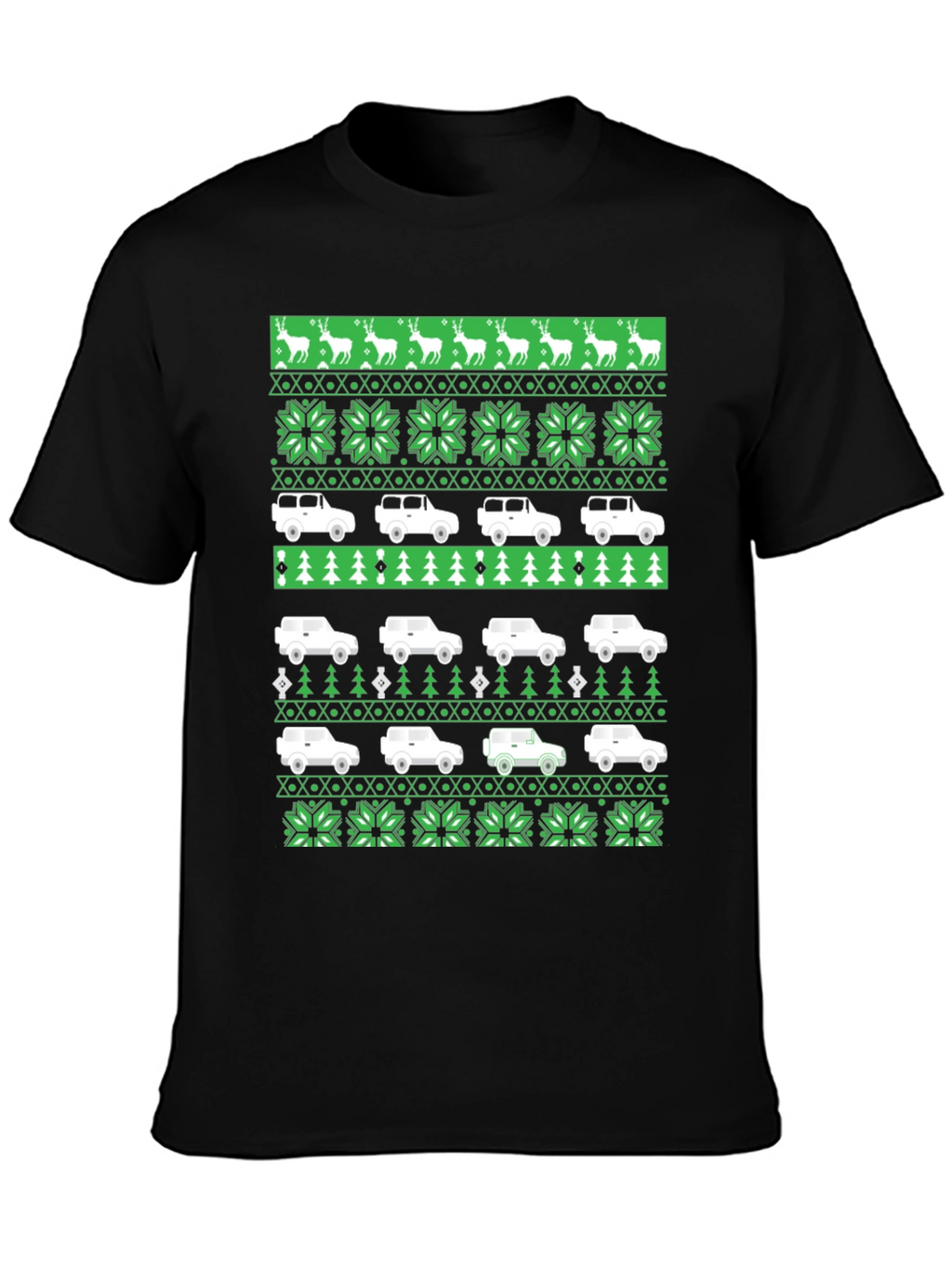 Festive 4x4 Car Holiday T-Shirt