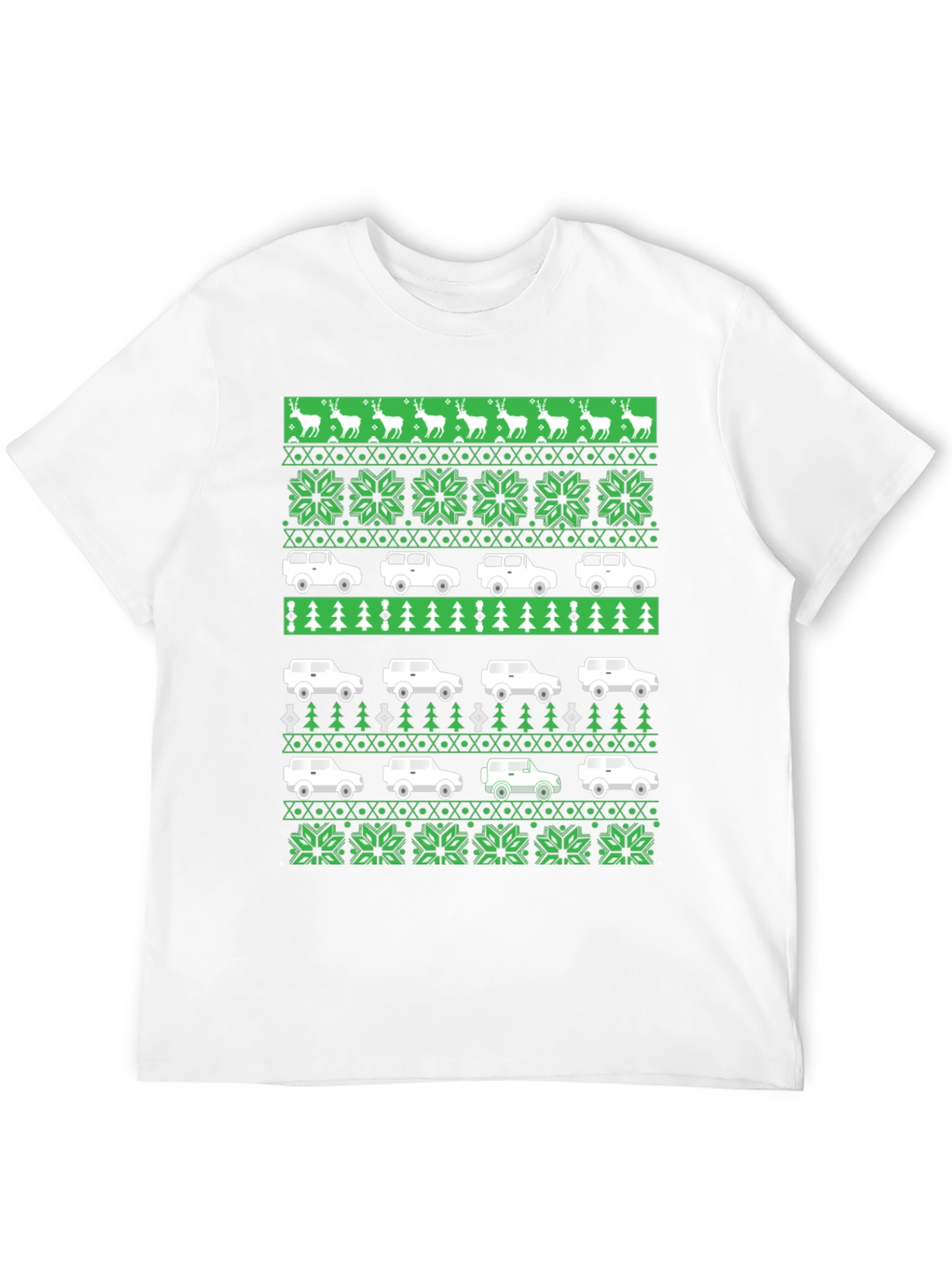 Festive 4x4 Car Holiday T-Shirt