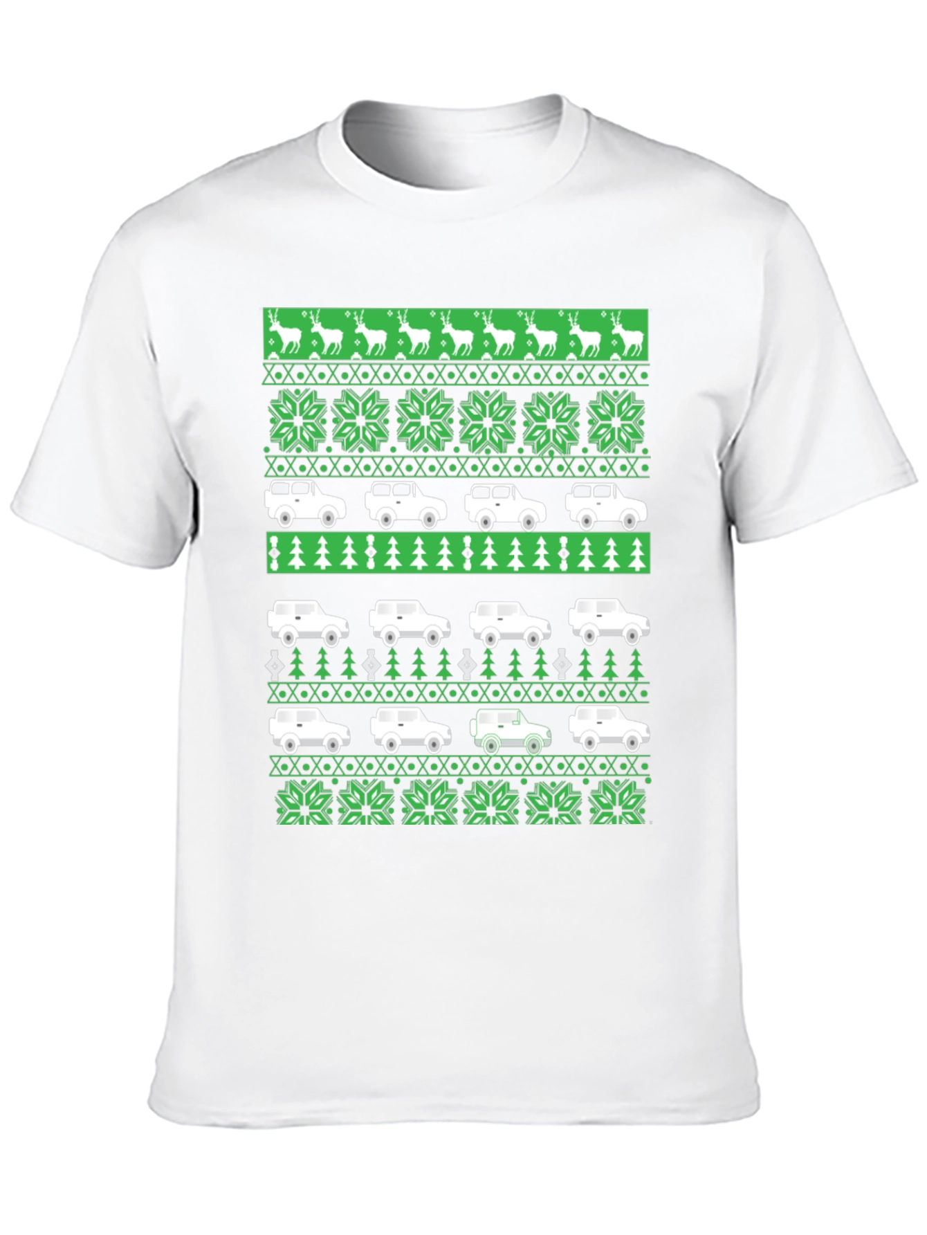 Festive 4x4 Car Holiday T-Shirt