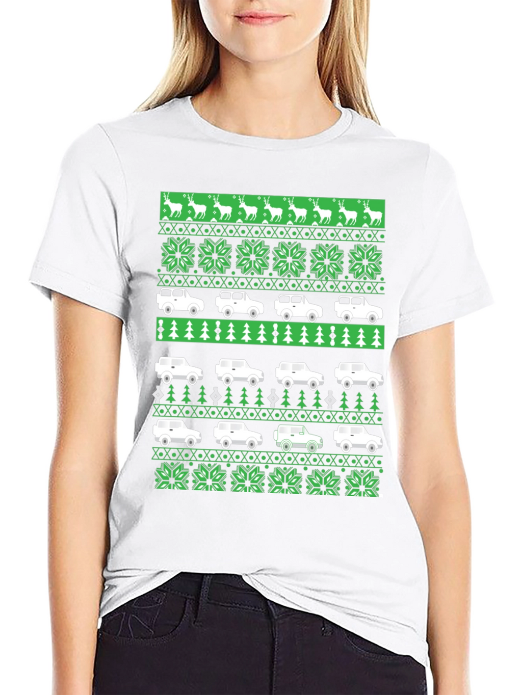 Festive 4x4 Car Holiday T-Shirt
