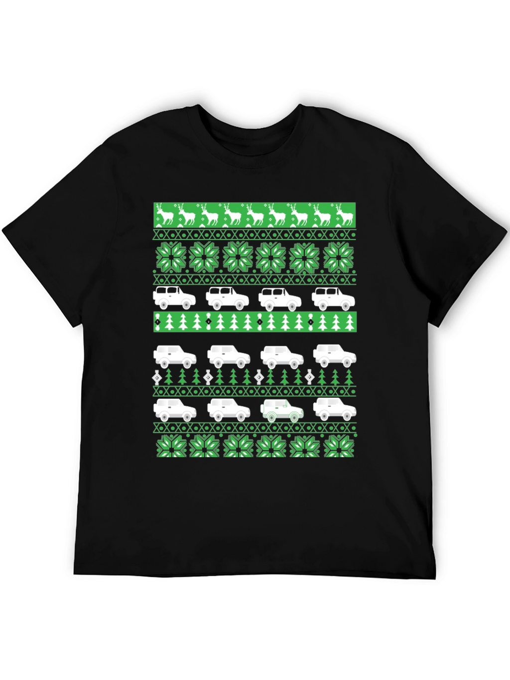 Festive 4x4 Car Holiday T-Shirt