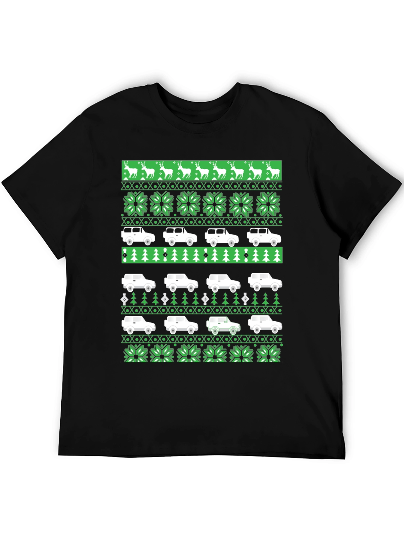 Festive 4x4 Car Holiday T-Shirt
