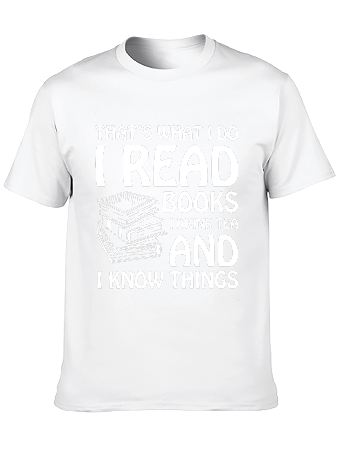 I Read Books Black Graphic T-Shirt