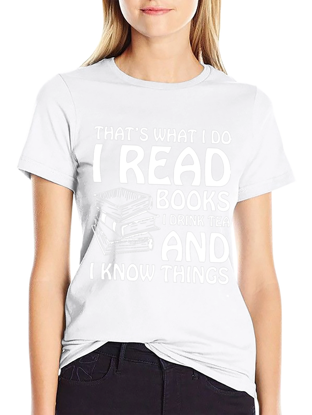 I Read Books Black Graphic T-Shirt