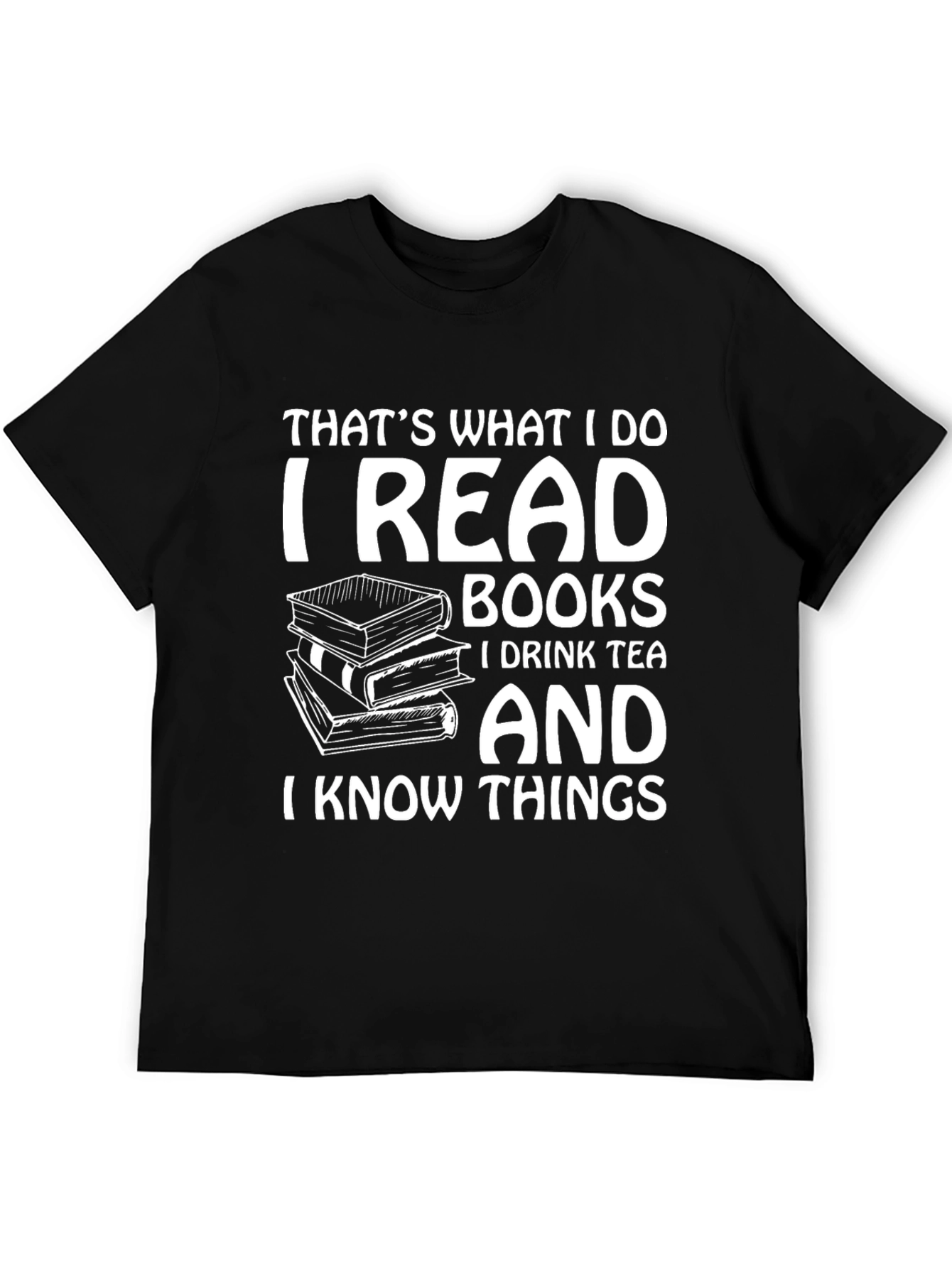 I Read Books Black Graphic T-Shirt