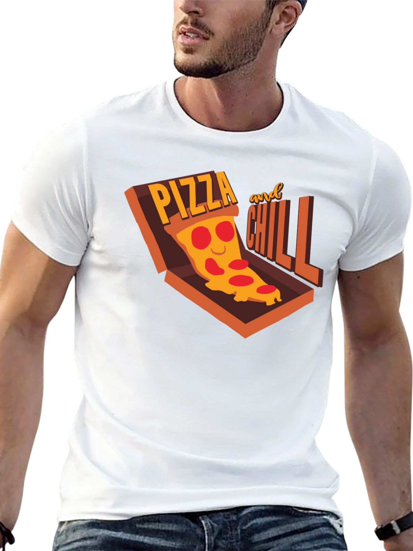 Pizza and Chill Graphic T-Shirt - Casual Comfort