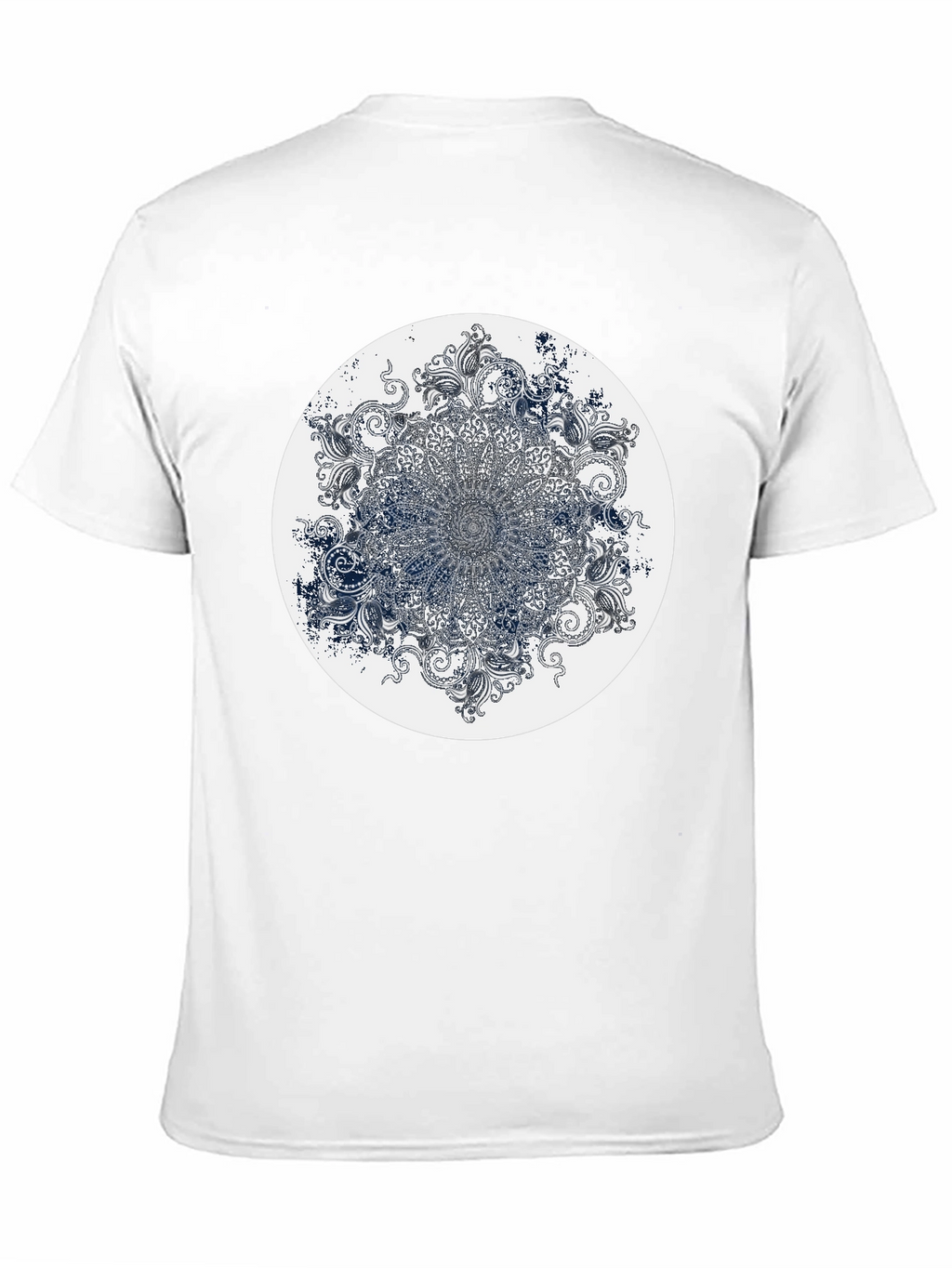 Mandala Graphic Print Crew Neck T-Shirt