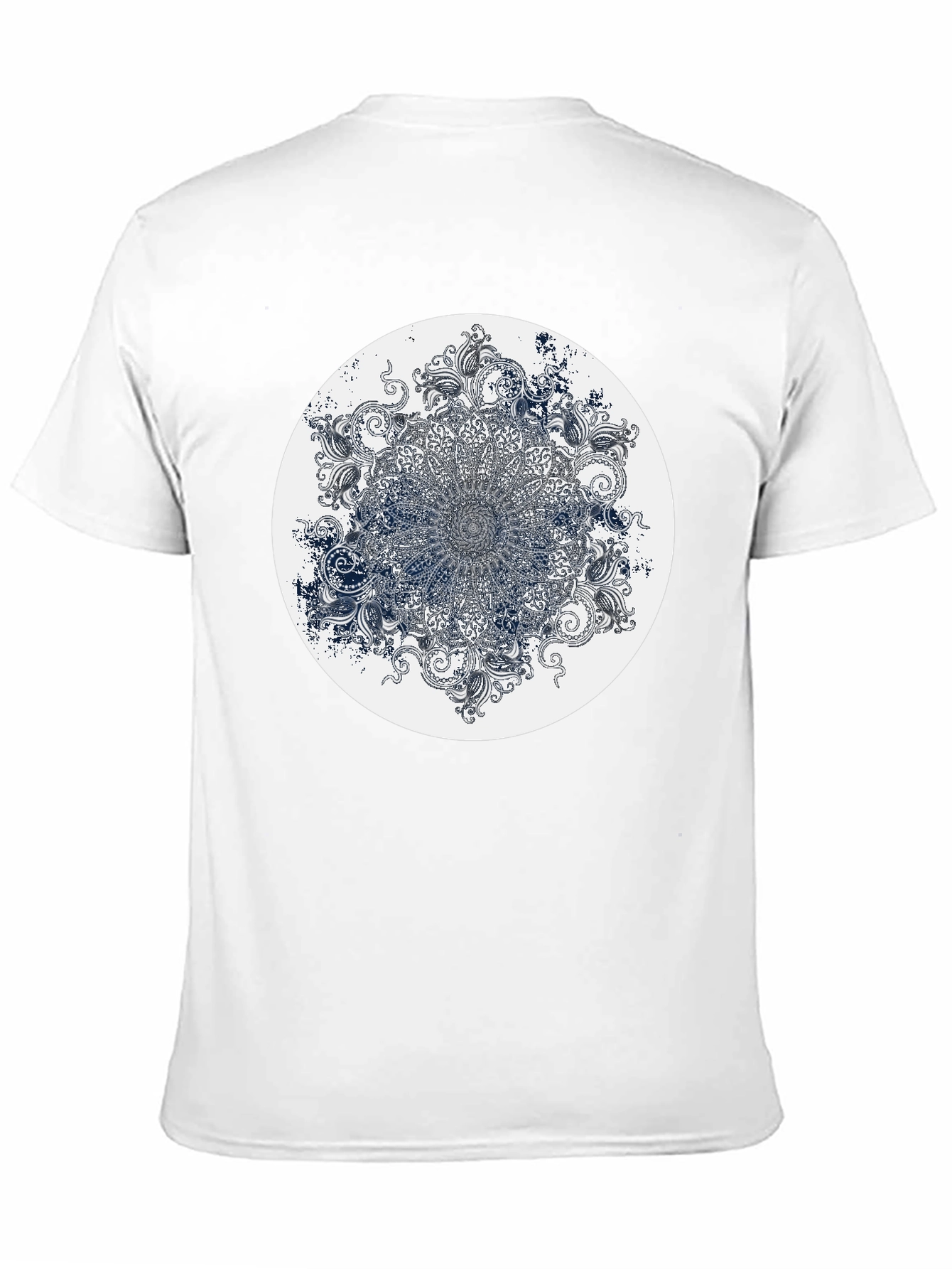 Mandala Graphic Print Crew Neck T-Shirt