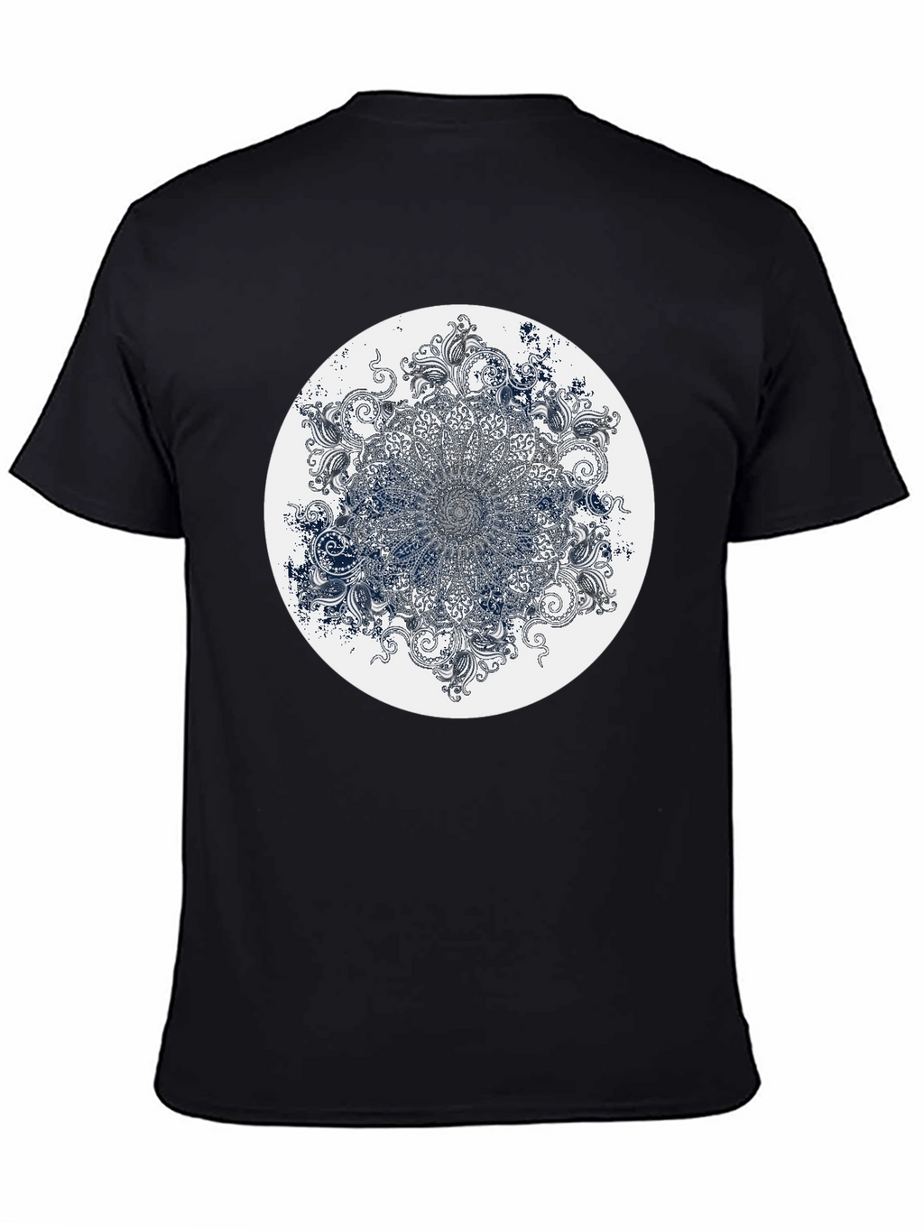 Mandala Graphic Print Crew Neck T-Shirt