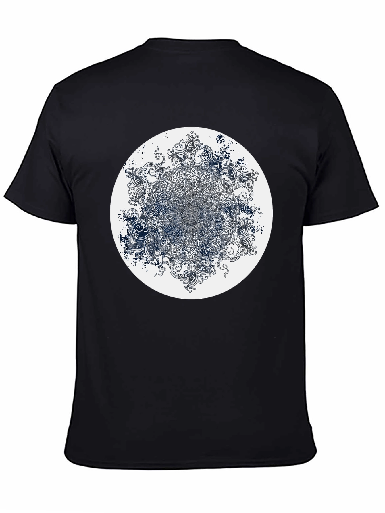 Mandala Graphic Print Crew Neck T-Shirt