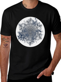 Mandala Graphic Print Crew Neck T-Shirt
