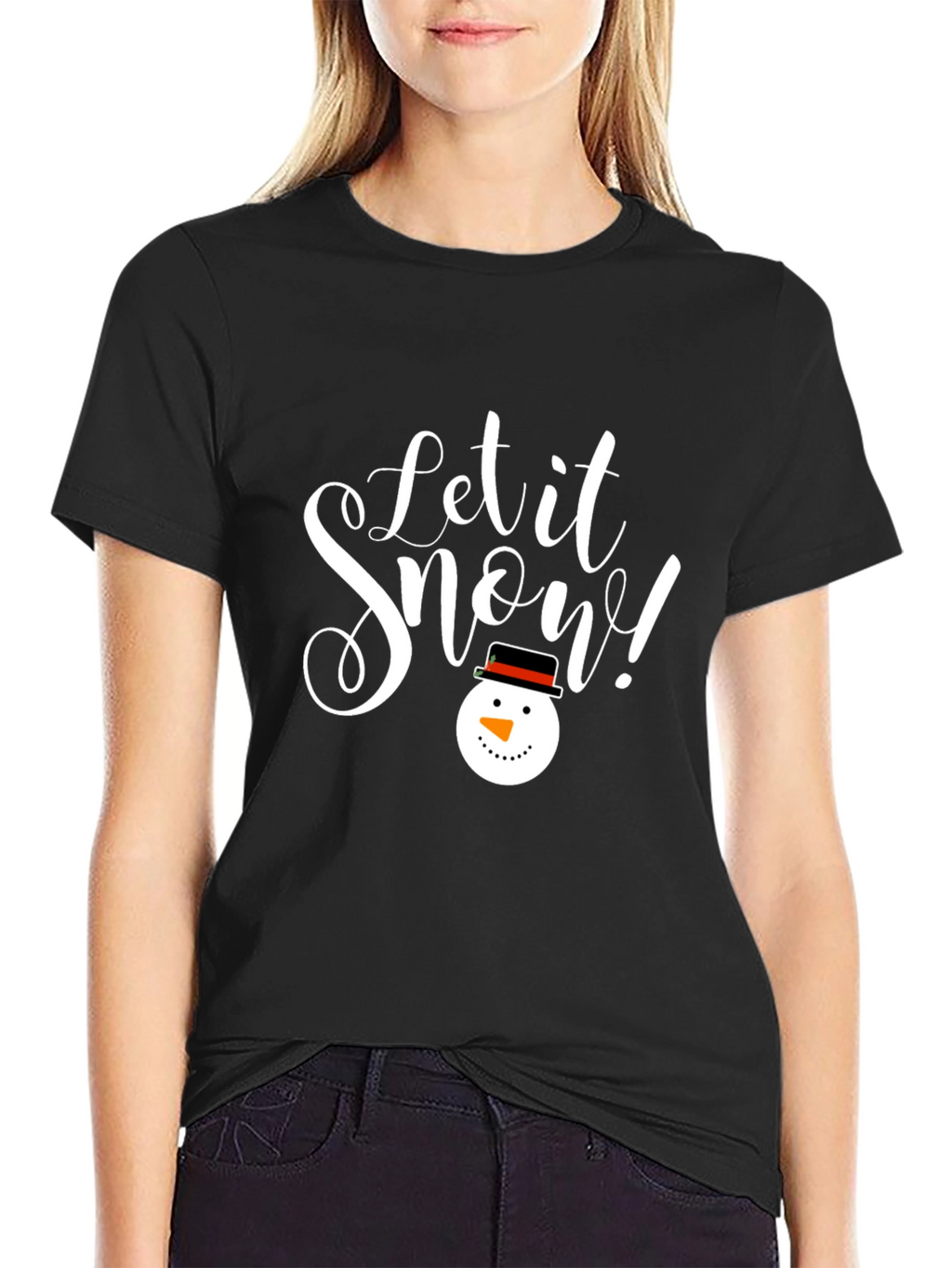 Let it Snow T-Shirt - Holiday Snowman Tee