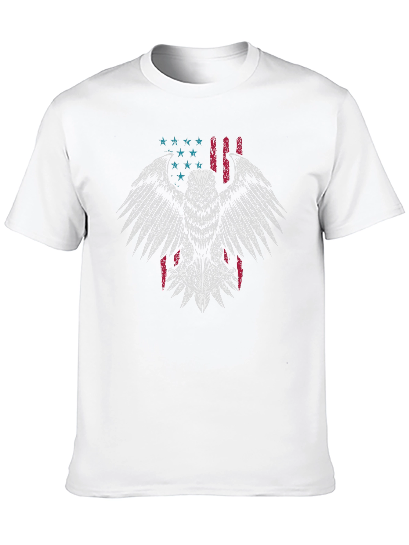 American Eagle Flag Graphic T-Shirt - Black