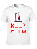 Keep Calm T-Shirt with Gallows Humor Graphic