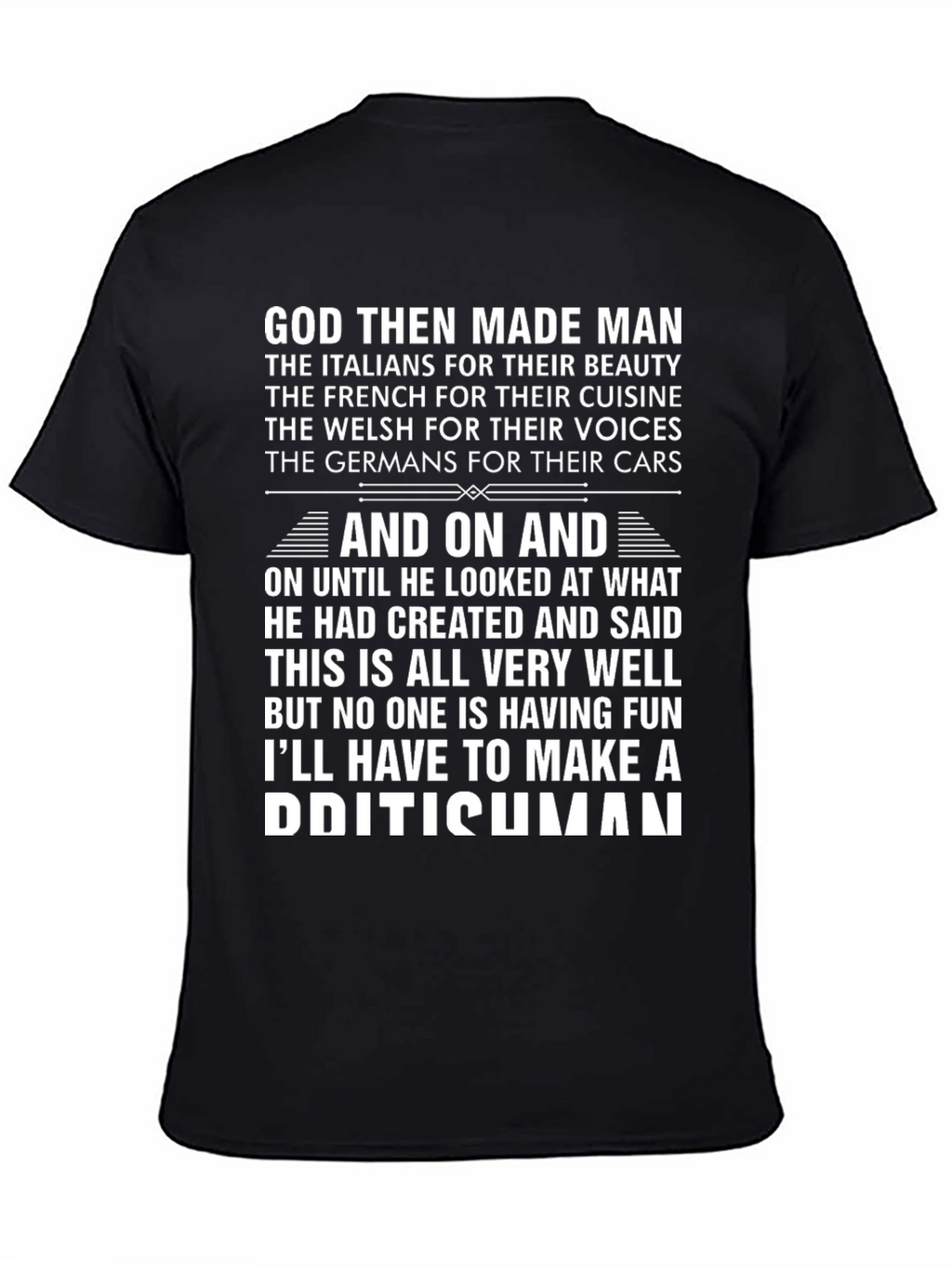 Funny British Humor T-Shirt